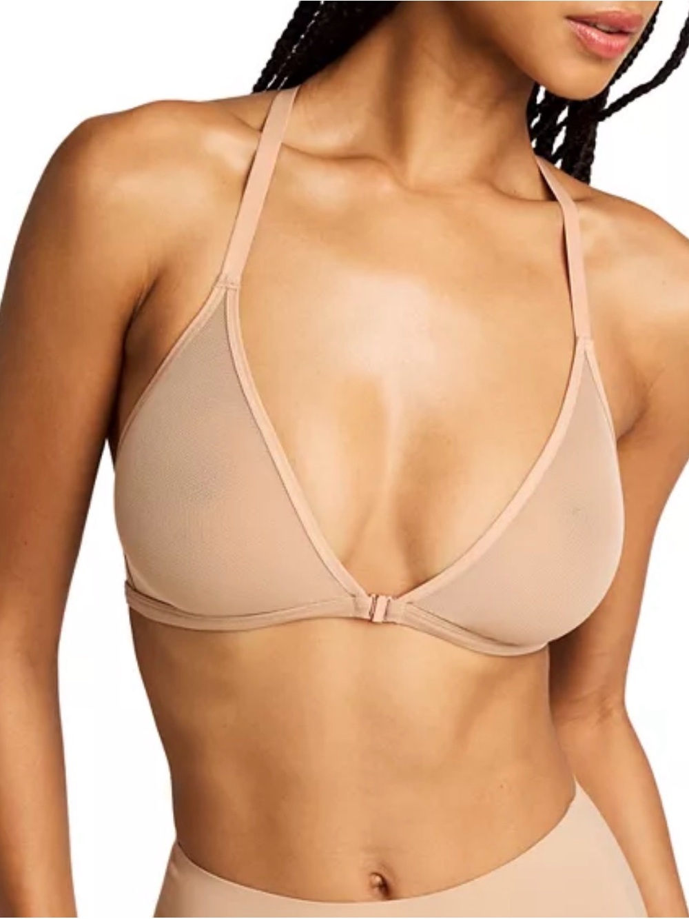 Negative Underwear Sieve Racerback Bra Buff Nude Size 1 Small